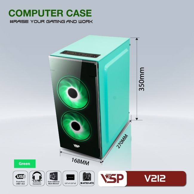Case Thùng Máy VSP V212 Green